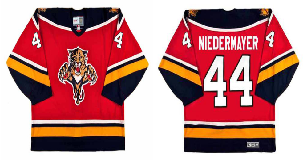 2019 Men Florida Panthers #44 Niedermayer red CCM NHL jerseys->florida panthers->NHL Jersey